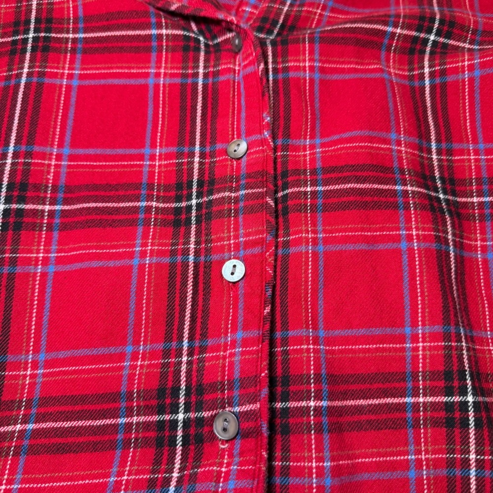 J Jill Sleep Womens Size Small Red Plaid Pajama Set Sleepwear Cozy Loungewear - Picture 6 of 11